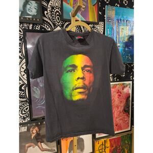 Rare 2006 Y2K Bob Marley Redemption Song Band Tee Double-Sided Small